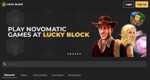 Lucky Block Casino screenshot