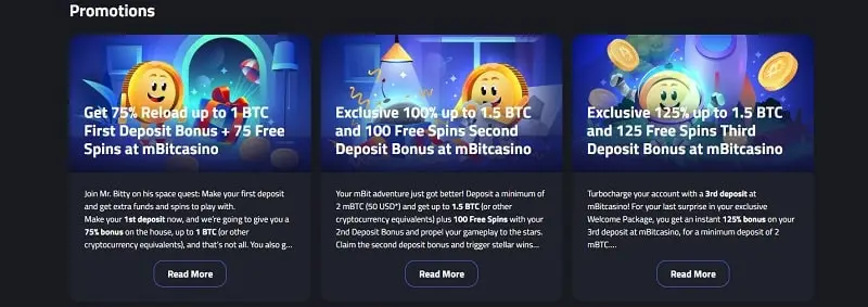 mBit Casino bonus